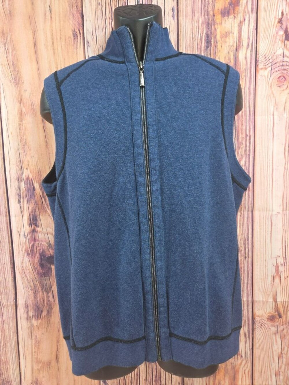 Tommy Bahama Men's Reversible Full-Zip Vest Large